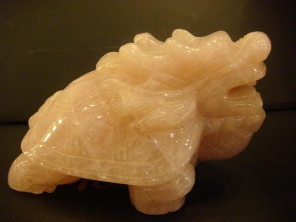 Draken schildpad (Rose quartz)