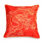 Red Fire Dragon cushions set of 2 pcs