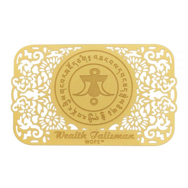 wealth talisman gold front