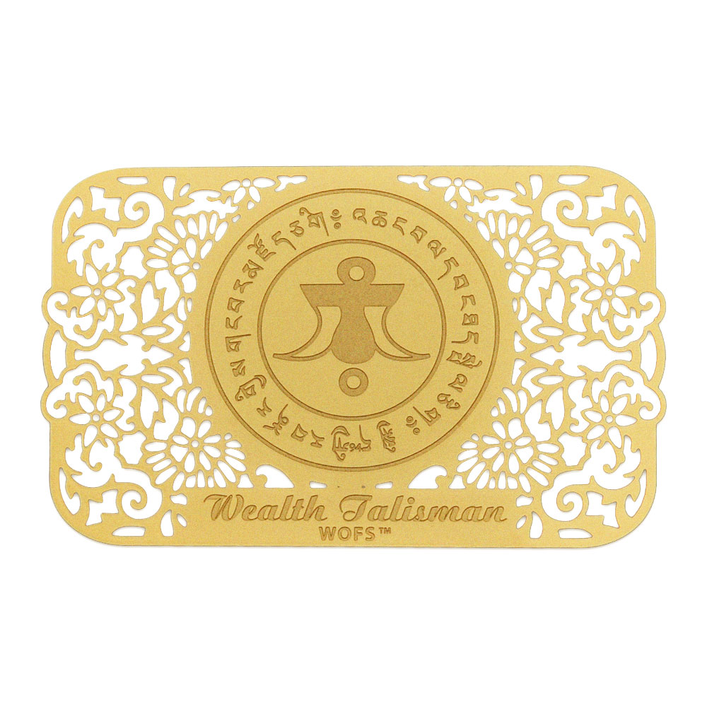 wealth talisman gold front