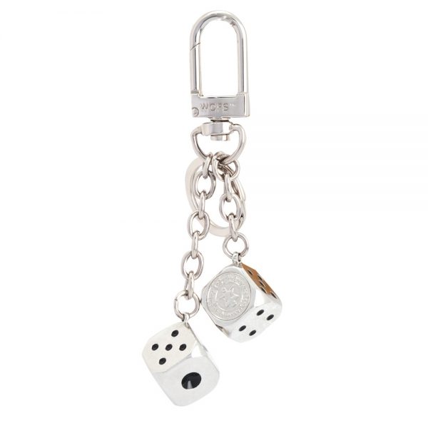 Victory in gambling keychain Silver