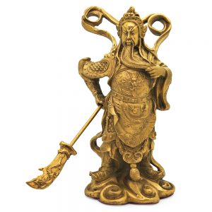 Beeld Kuan Kung in brons