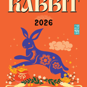 Diary en Horoscoopboek Konijn/Rabbit 2026, set van 2, Jaar van de Vuur Paard, levering eind nov/begin dec