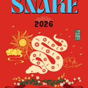 Diary en Horoscoopboek Slang/Snake 2026, Jaar van de Vuur Paard, set van 2 stuks, levering eind nov/begin dec