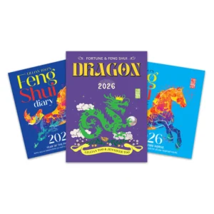 Boeken, set van 3 – Almanak, Diary en Draak/Dragon horoscoopboek 2026. Levering eind november/medio december 2025