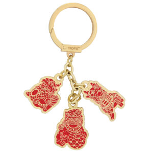 Sleutel hanger 3 Celestial Guardians w/Ksiddigarbha implement amulet