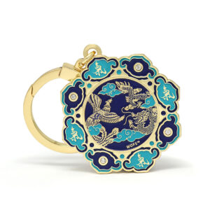 Sleutel hanger Dragon & Phoenix Life Force Amulet