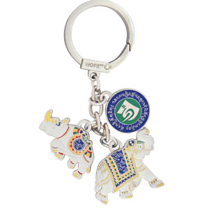 Sleutelhanger Active Rhinoceros & Elephant Amulet - Delivery in early January 2026