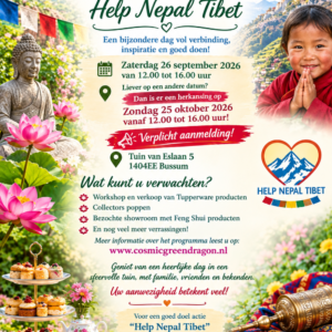 Mid Autumn Tuin Feest, zondag 25.10.2026 - actie Help Nepal - Tibet